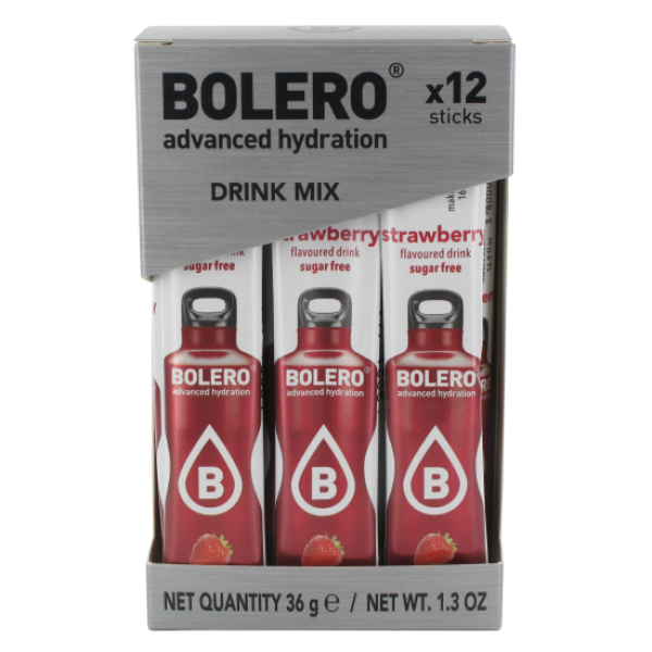 BOLERO Φράουλα - Χυμός Σε Σκόνη για 0,5LT (Κουτί των 12) x 3gr