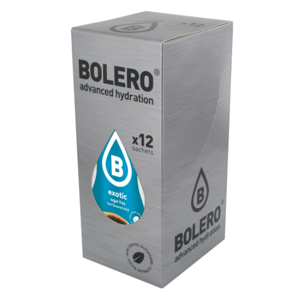BOLERO Εξωτικά Φρούτα - Χυμός σε σκόνη για 1,5L (Κουτί των 12x9gr)