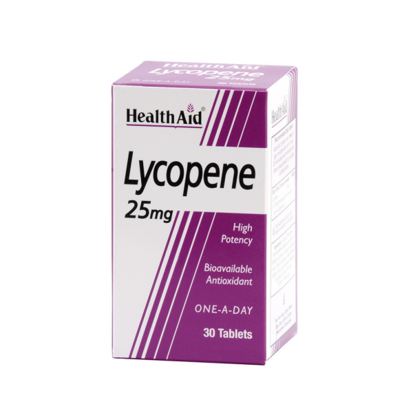 HEALTH AID Lycopene 25mg, Συμπλήρωμα Διατροφής για την Υγεία του Ανδρικού Αναπαραγωγικού Συστήματος, 30tabs