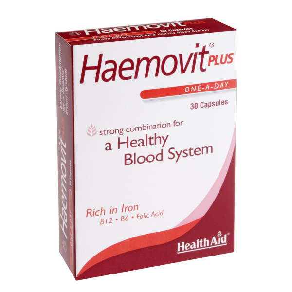 HEALTH AID Haemovit Plus Υγιές αιμοποιητικό σύστημα, 30caps