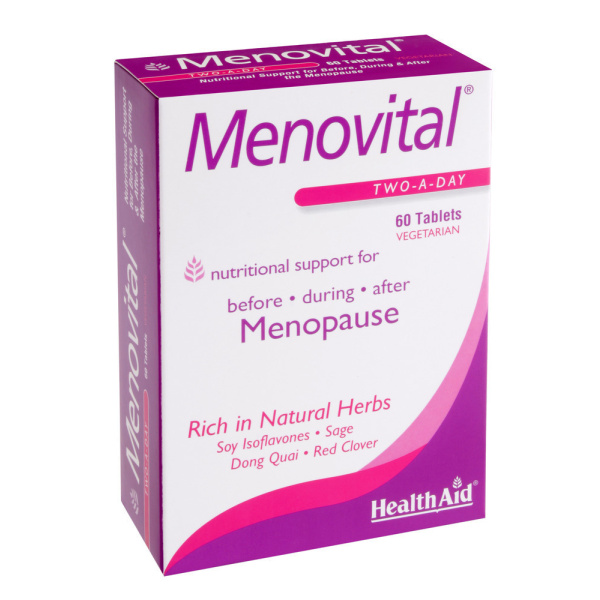 HEALTH AID Menovital Hormonal Balance, Συμπλήρωμα για την Εμμηνόπαυση, 60tabs