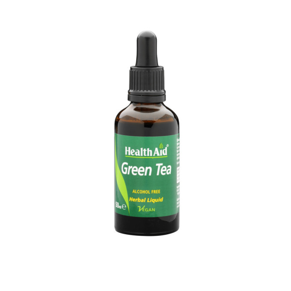 HEALTH AID Green Tea Liquid, Πράσινο τσάι σε υγρή μορφή, 50ml
