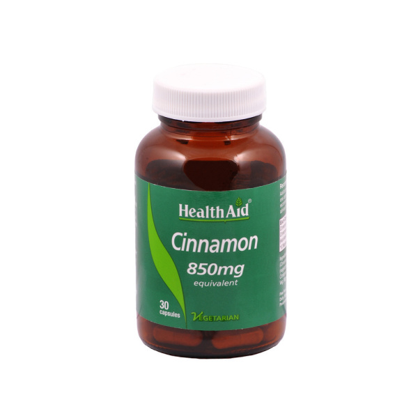 HEALTH AID Cinnamon 850mg, 30 caps