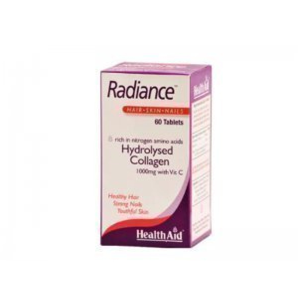 HEALTH AID Radiance Hydrolysed Collagen 1000mg with Vit.C, 60 tabs