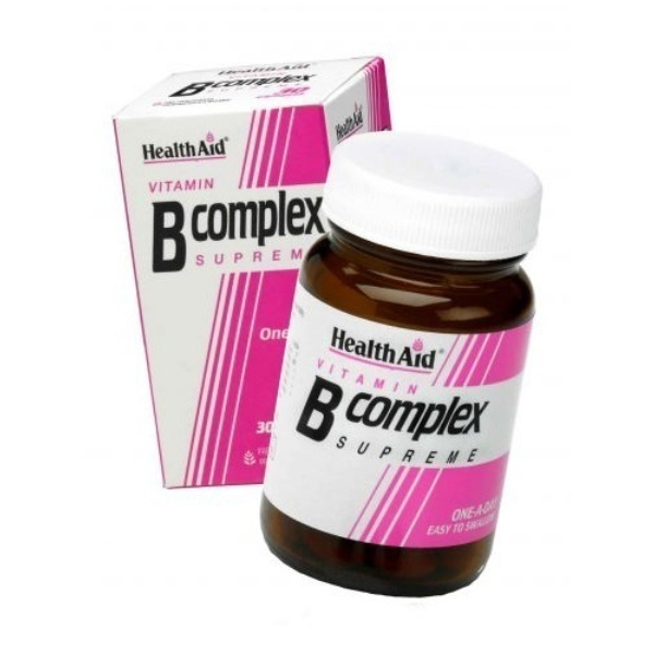 HEALTH AID Viitamin B Complex Supreme, Σύμπλεγμα βιταμινών Β, 30 caps