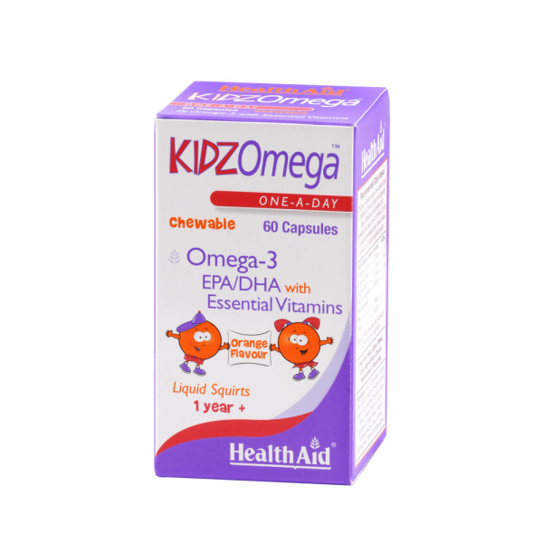 HEALTH AID Kidz Omega Μασώμενο (EPA/DHA) 60caps