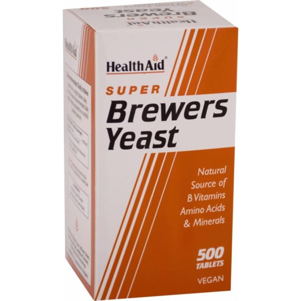 HEALTH AID Super Brewers Yeast, Μαγιά Μπύρας 500Tabs