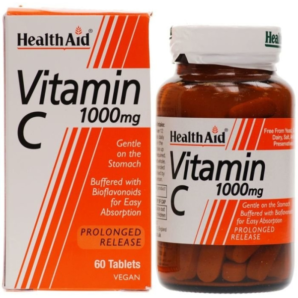 HEALTH AID Vitamin C 1000mg, Prolonged Release, 60 tabs