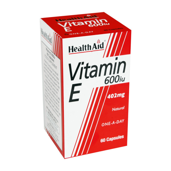 HEALTH AID Natural Vitamin E 600iu 60tabs