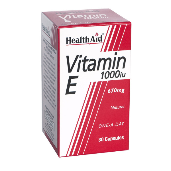 HEALTH AID Mega Vitamin E 1000IU, 30caps