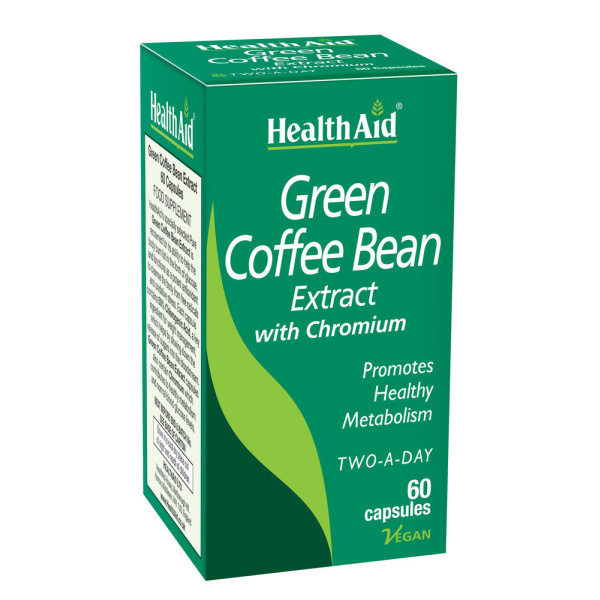 HEALTH AID Green Coffee Bean Extract, για Υγιή Μεταβολισμό, 60caps