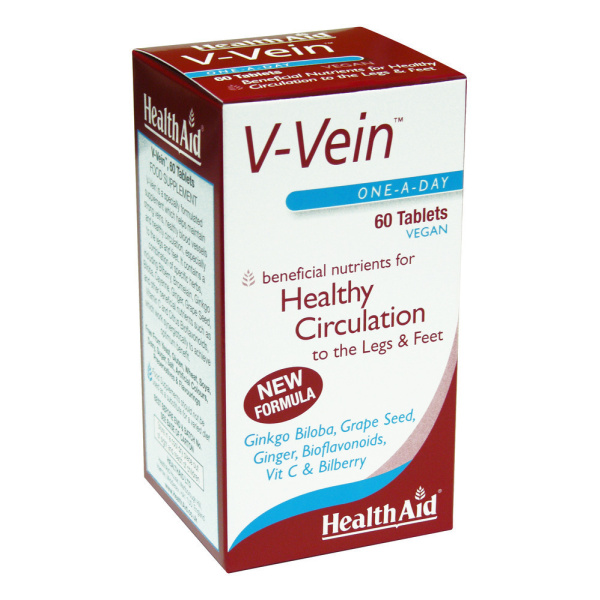HEALTH AID V-Vein, Ξεκούραστα & Υγιή Πόδια, 60tabs