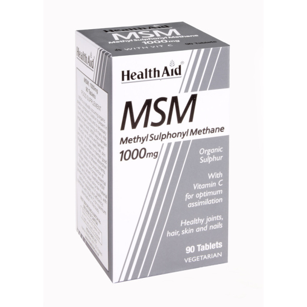 HEALTH AID Msm 1000mg with Vitamin C, 90 tabs