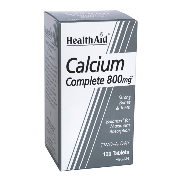 HEALTH AID Calcium Complete, Συμπλήρωμα Ασβεστίου για Δυνατά Οστά και Δόντια, 120 tabs
