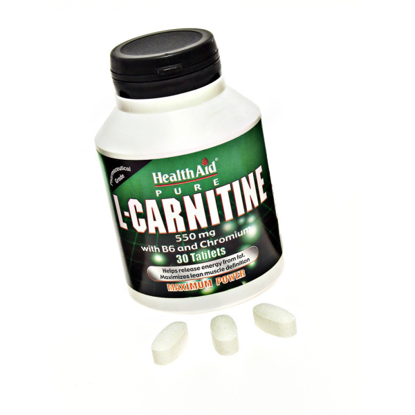 HEALTH AID L-Carnitine με Βιταμίνη Β6 & Χρώμιο, 30 tabs