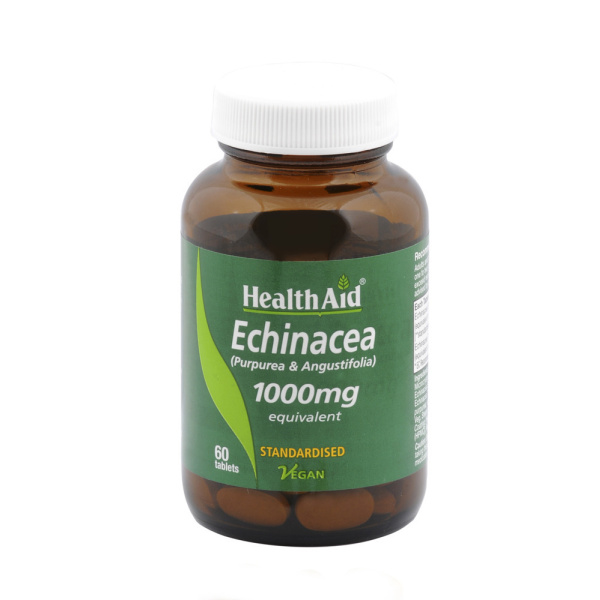 HEALTH AID Echinacea 1000mg Συμπλήρωμα Διατροφής με Εχινάκεια, 60tabs
