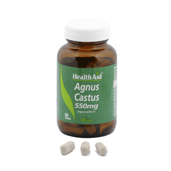 HEALTH AID Agnus Castus 550mg, Φυσική φροντίδα για τον γυναικείο κύκλο, 60 tabs
