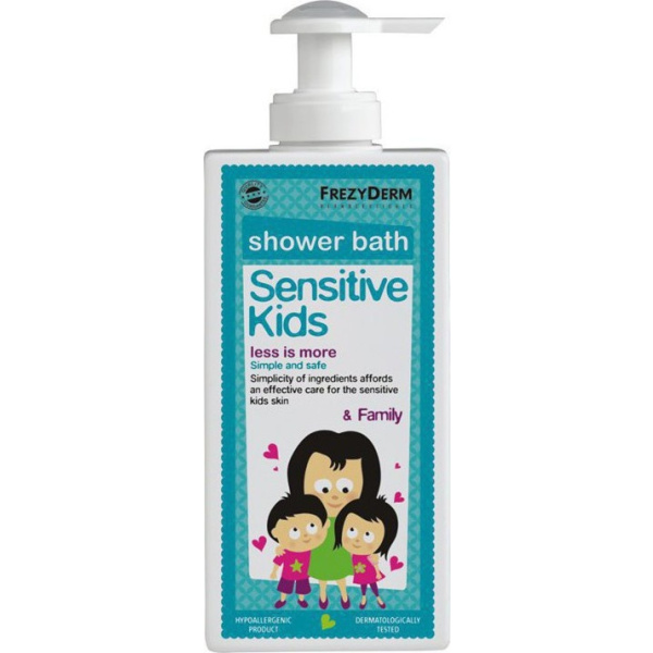 FREZYDERM Sensitive Kids Shower Bath & Family Παιδικό Αφρόλουτρο για όλη την Οικογένεια, 200ml