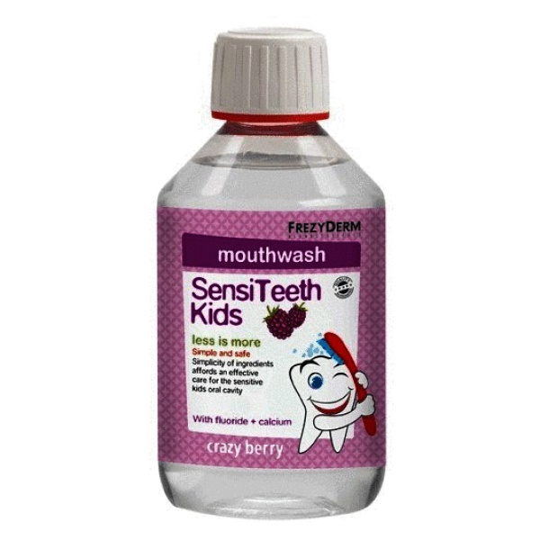 FREZYDERM SensiTeeth Kids Mouthwash Στοματικό Διάλυμα κατά της Τερηδόνας για Παιδιά από 3 ετών, 250ml