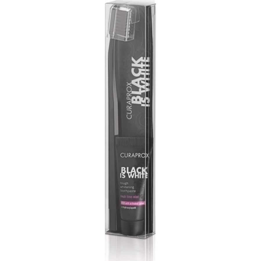CURAPROX Black is White Light Pack (CS 5460 Ultra Soft + whitening paste 8ml) - Οδοντόβουρτσα + Οδοντόκρεμα