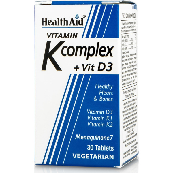 HEALTH AID - Vitamin K Complex + Vit D3 - 30tabs