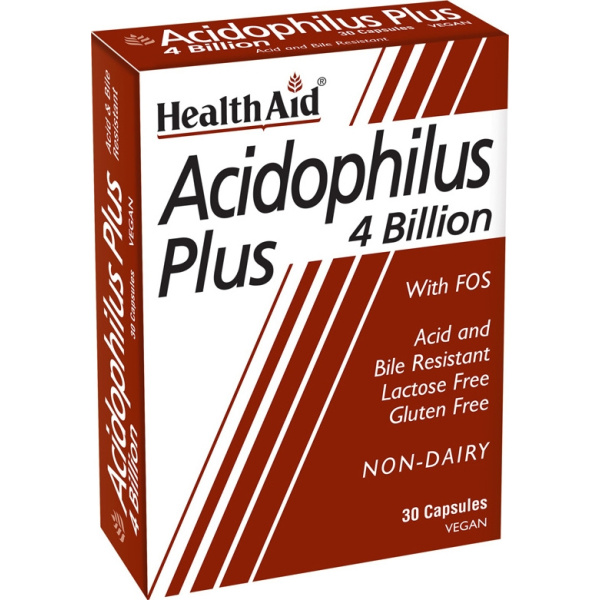 HEALTH AID Acidophilus Plus (4 billion), 30caps