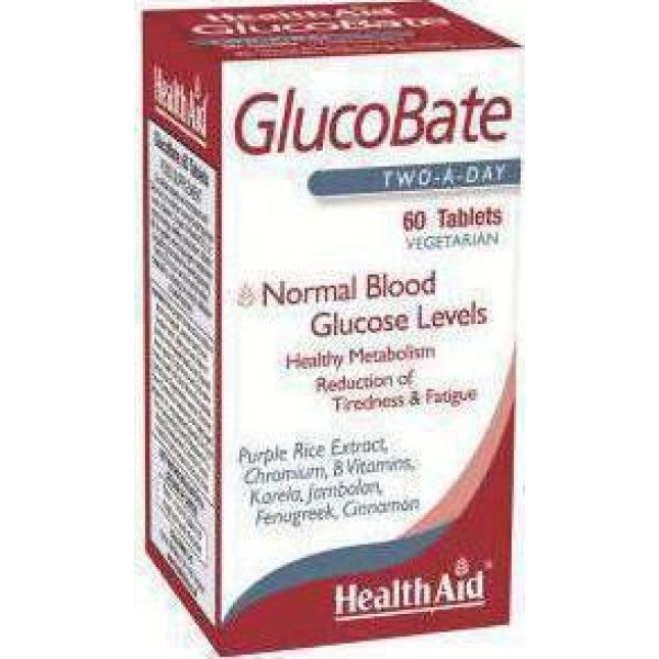 HEALTH AID GlucoBate, 60 vtabs