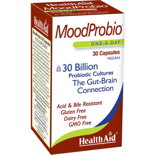 HEALTH AID MoodProbio 30 Billion Συμπλήρωμα Διατροφής με Προβιοτικά, 30veg. caps
