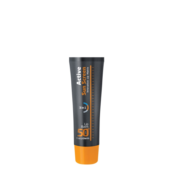 FREZYDERM Active Sun Screen Lip Balm SPF 50+ Aντηλιακή Προστασία Χειλιών, 15ml