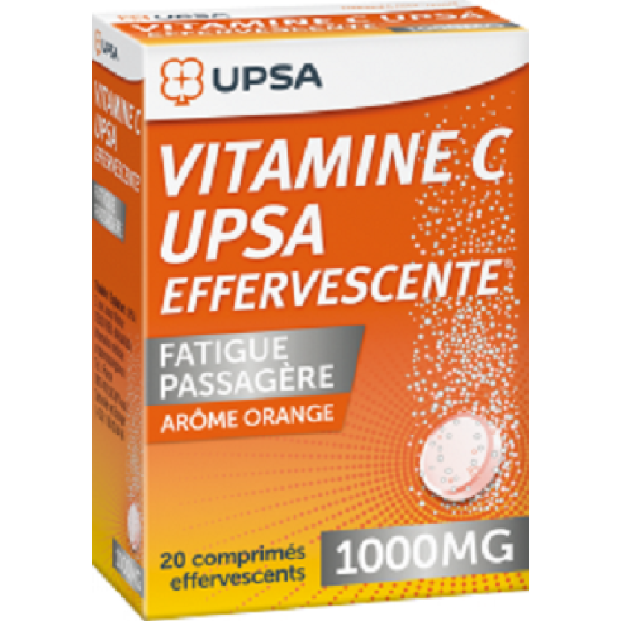Upsa Upsavit-C Vitamin C 1000mg 20 Αναβράζοντα Δισκία