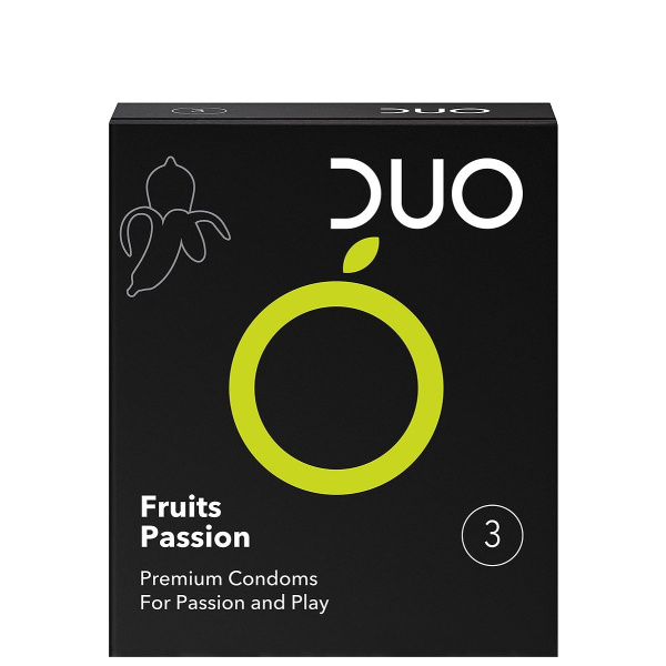 DUO Προφυλακτικά Fruits Passion 3τμχ