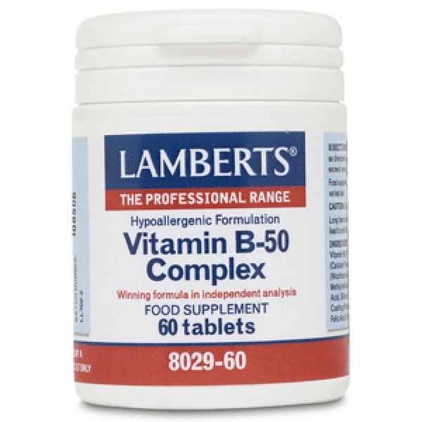 LAMBERTS B50 Complex για ένα Υγιές Νευρικό Σύστημα, 60tabs