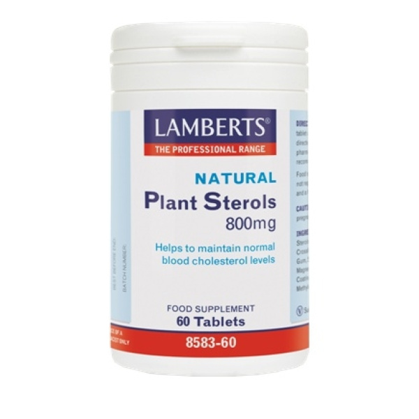LAMBERTS  Plant Sterols 800MG για τη Διατήρηση των Υγιών Επιπέδων Χοληστερόλης, 60 tabs