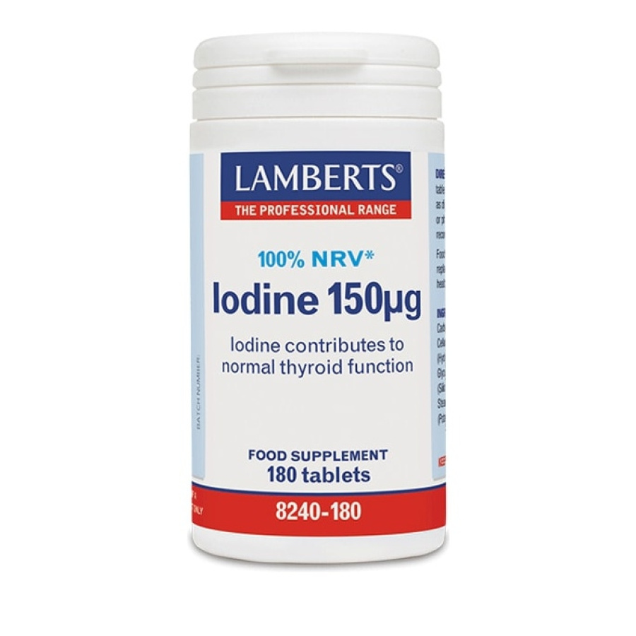 LAMBERTS Iodine 150μg Συμπλήρωμα με Ιώδιο, 180tabs