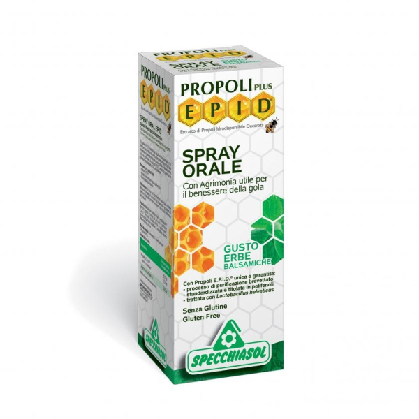 SPECCHIASOL Propoli Plus Epid Oral Spray Lime, Σπρέι Πρόπολης για ερεθισμένο λαιμό, 15ml