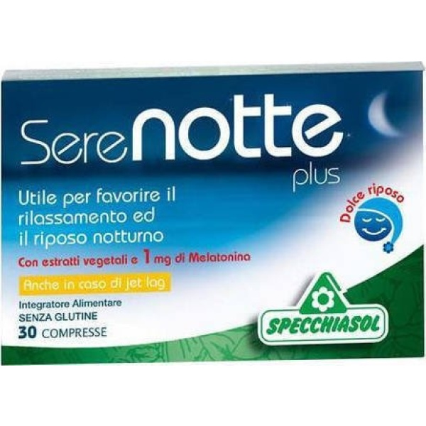 SPECCHIASOL Serenotte plus, Συμπλήρωμα Διατροφής για την Αϋπνία, 30tabs