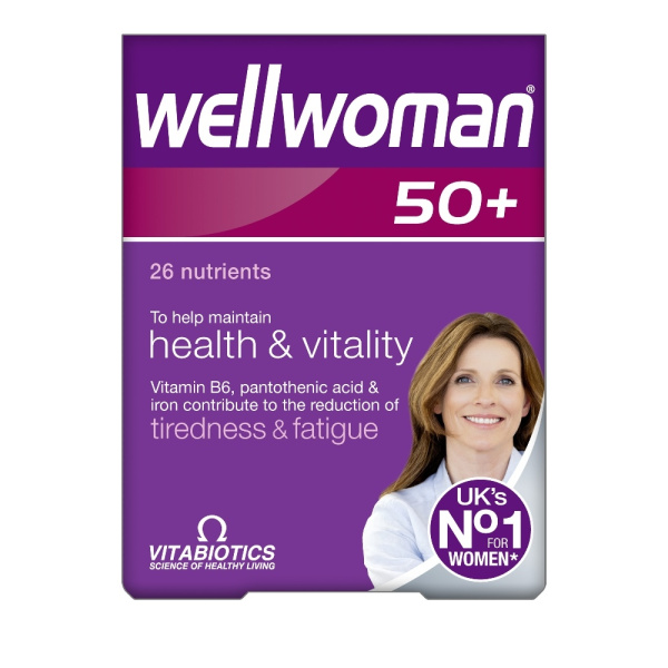 VITABIOTICS Wellwoman 50+, Πολυβιταμίνη Ειδικά Σχεδιασμένη για Γυναίκες Άνω των 50 Ετών, 30Tabs