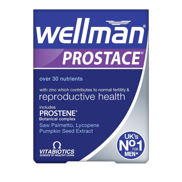 VITABIOTICS Wellman Prostace Συμπλήρωμα Διατροφής για την Ανδρική Υγεία και Ιδιαίτερα την Υγεία του Προστάτη 60tabs