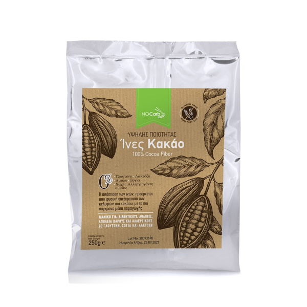 NOCARB Cocoa Fiber 100% Ίνες Κακάο 250γρ ΛΗΞΗ 20/04/2024