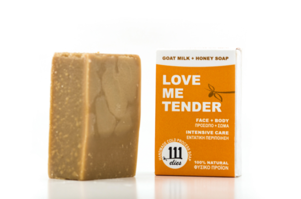 111ELIES LOVE ME TENDER – Σαπούνι με γάλα κατσίκας+μέλι 100gr