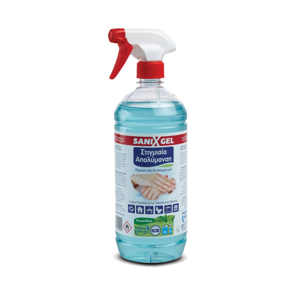 SANIX GEL Απολυμαντικό - Καθαριστικό Spray Για Χέρια & Επιφάνειες 1000ml
