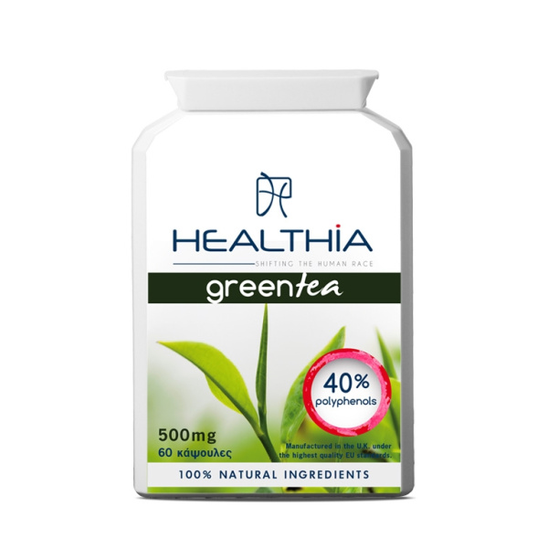 HEALTHIA Green Tea 500mg, 60 caps