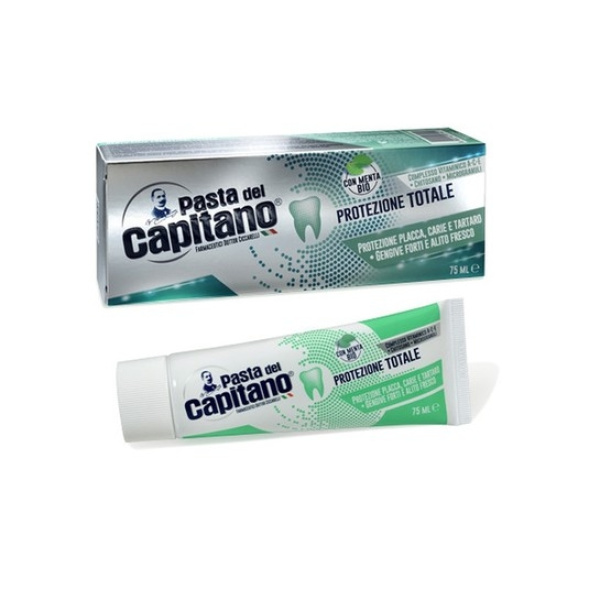 Pasta Del Capitano Total Protection Toothpaste, Οδοντόπαστα ολοκληρωμένης προστασίας, 75ml