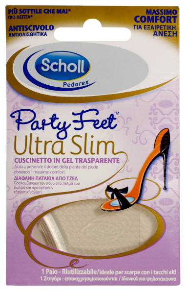 SCHOLL Party Feet Ultra Slim Πέλματα Μετατάρσιου για Γυναίκες 2τμχ