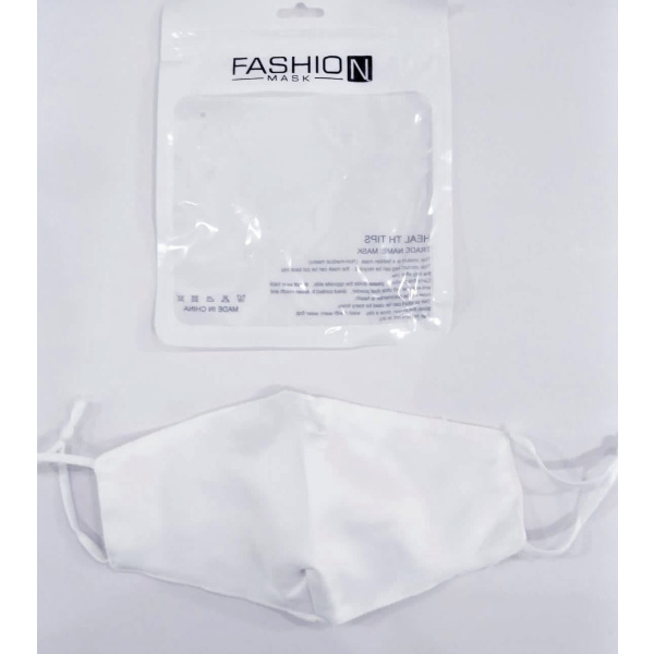 Μάσκες Προστασίας - FASHION MASK Yφασμάτινη μάσκα - Λευκή