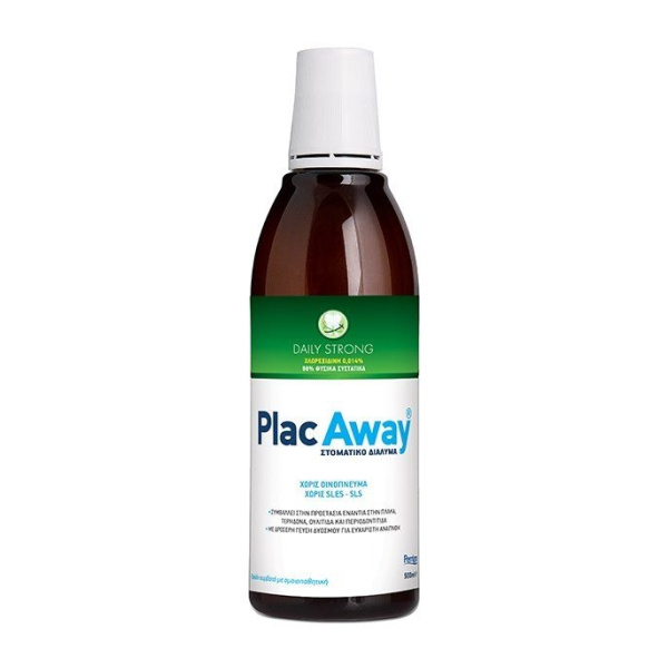 OMEGA PHARMA Plac Away Daily Care Strong Mouthwash Στοματικό διάλυμα 500ml