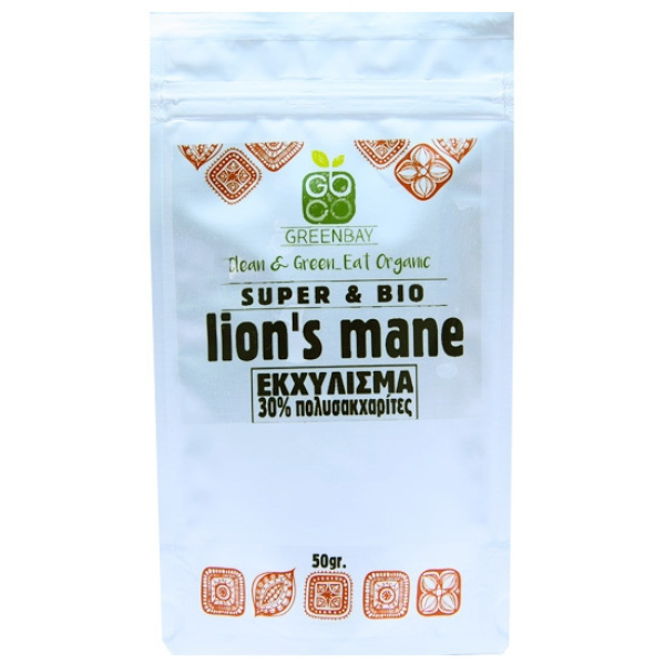 GREENBAY Εκχύλισμα Μανιταριού Lion’s Mane (8:1) - 30% Πολυσακχαρίτες (50γρ)