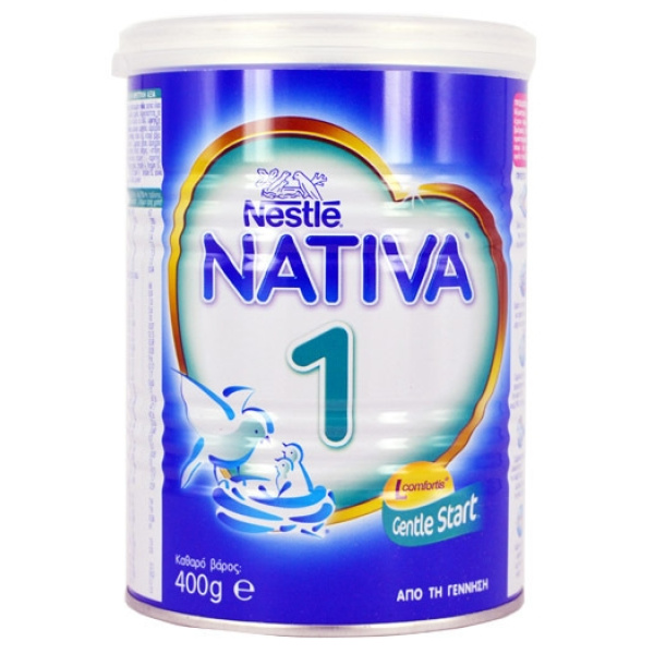 Nativa 1 Γάλα Πρώτης Βρεφικής Ηλικίας 0-6m σε Σκόνη, 400 gr