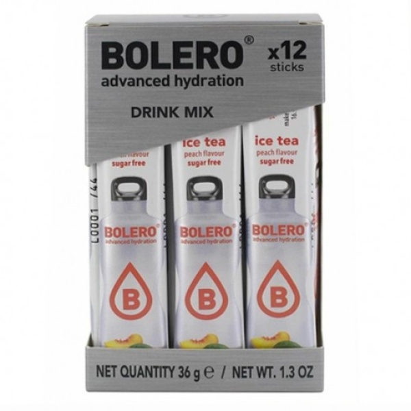 BOLERO Ice Tea Ροδάκινο - Χυμός σε σκόνη για 0,5L (κουτί των 12) x 3gr