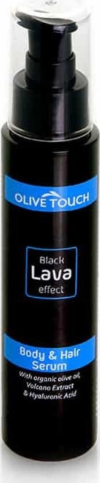 OLIVE TOUCH Black Lava Effect Body & Hair Serum Ορός Περιποίησης Σώματος - Μαλλιών 100ml